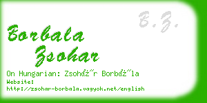 borbala zsohar business card